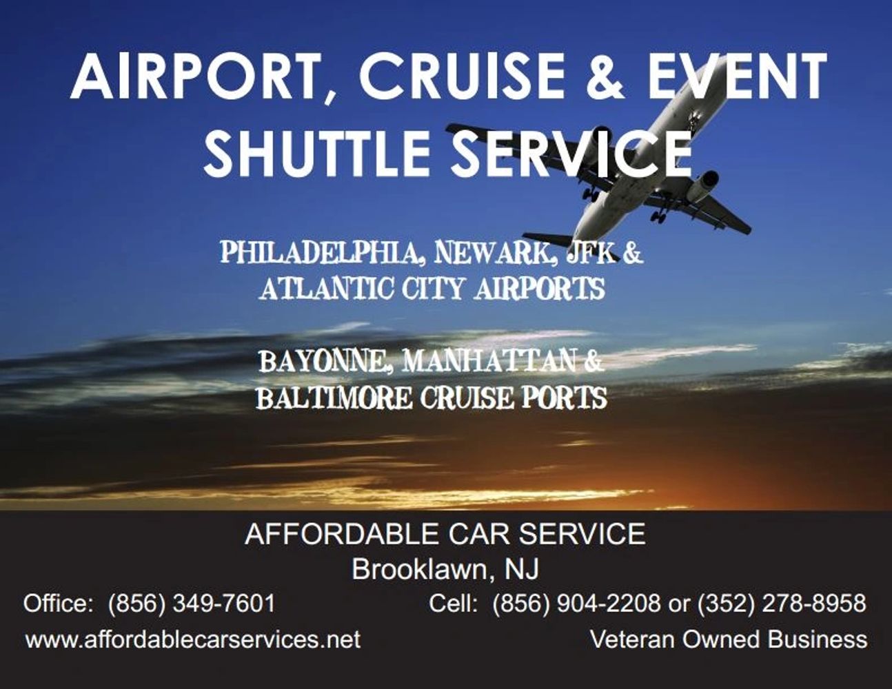 Affordable Car Service Airport Transfers Airport Shuttle Shuttles